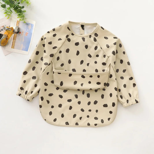 Newborn Baby Girl Boy Smock Waterproof Dirty-proof Bib