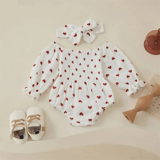 Tregren Infant Baby Girls Valentine's Day Romper