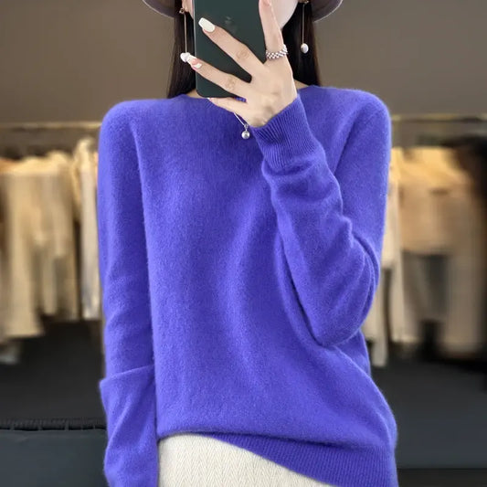 Australian Merino Wool Long Sleeve Sweater Casual Clothing